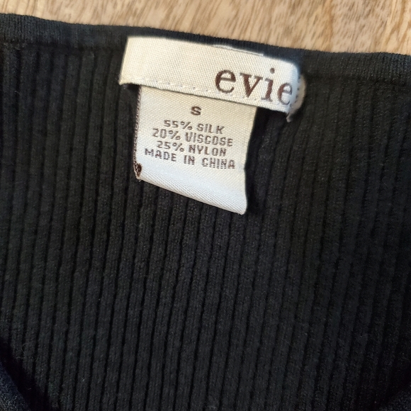 EVIE. Silk blend ribbed sweater - Picture 3 of 4